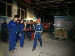 動力公司、面一車間分別舉行防泄漏演練