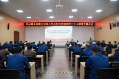 公司黨委書記、董事長盛守祥為黨員干部講黨課